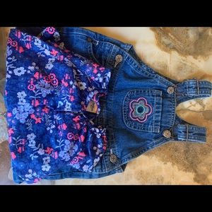 Baby girl overalls and top
